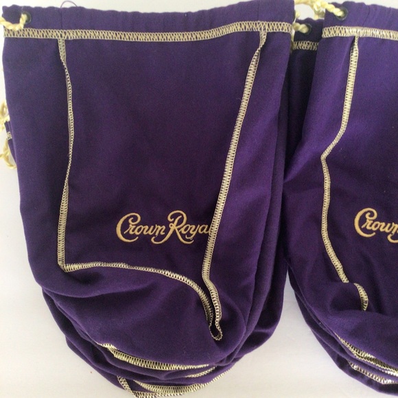 LOT OF 20 CROWN ROYAL PURPLE DRAWSTRING BAGS - Picture 3 of 7